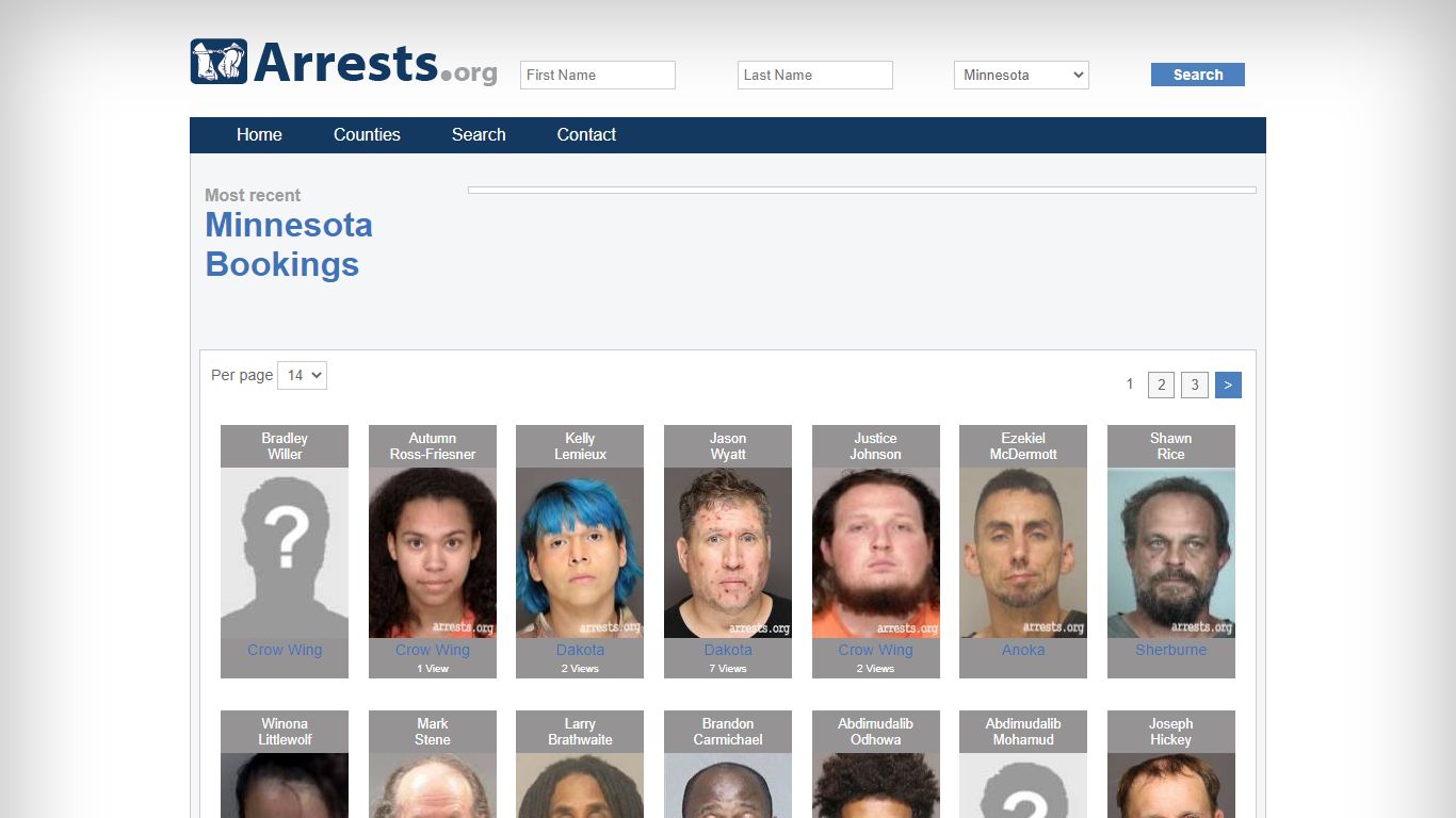 Minnesota Arrests and Inmate Search